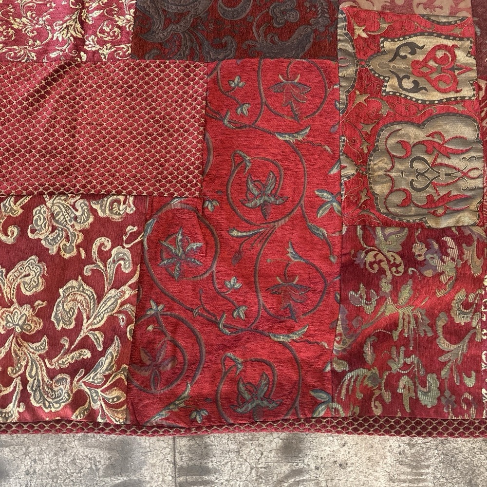 Reversible Patchwork Jacquard Throw